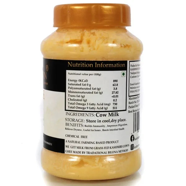Organic Kashmiri Desi Ghee(300 gms) | Pure Kashmiri Ghee | 100 % Organic | Made In Kashmir