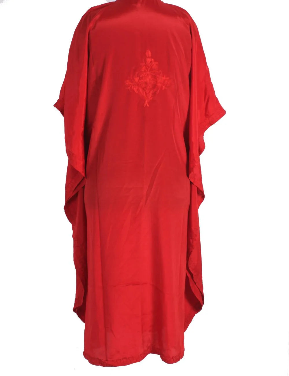 Red Aari Embroidered Kaftan