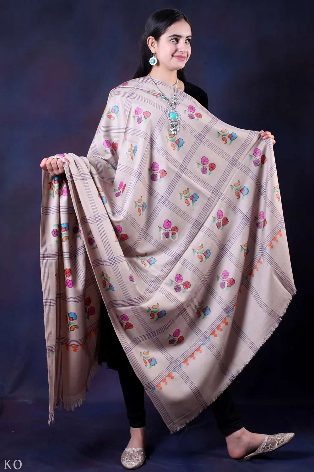 Khudrang Kani Cashmere Pashmina Shawl