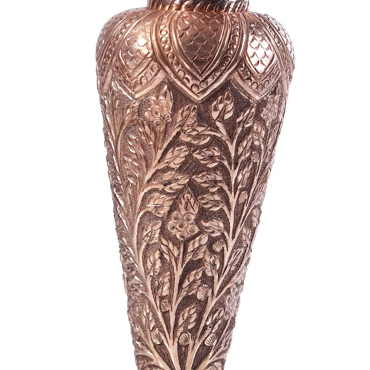 Leaf Design Copper Flower vase (Pair of 2 )