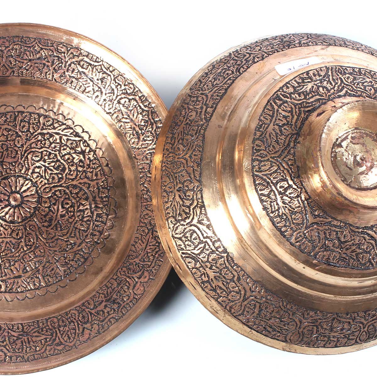 Shahi Copper Plate With Lid