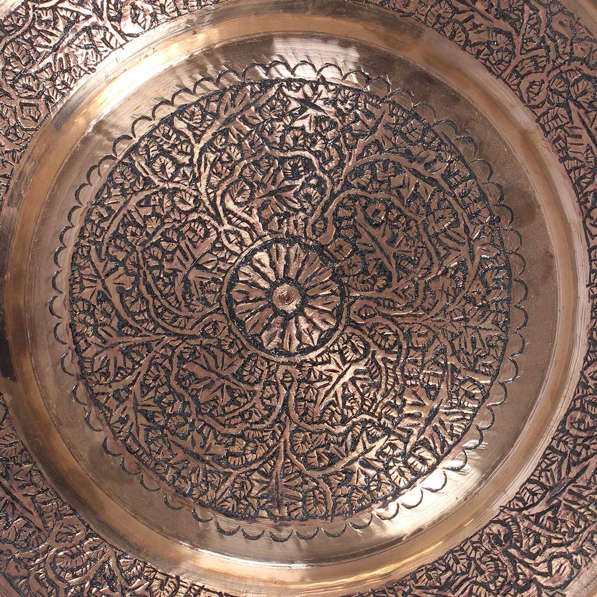 Shahi Copper Plate With Lid