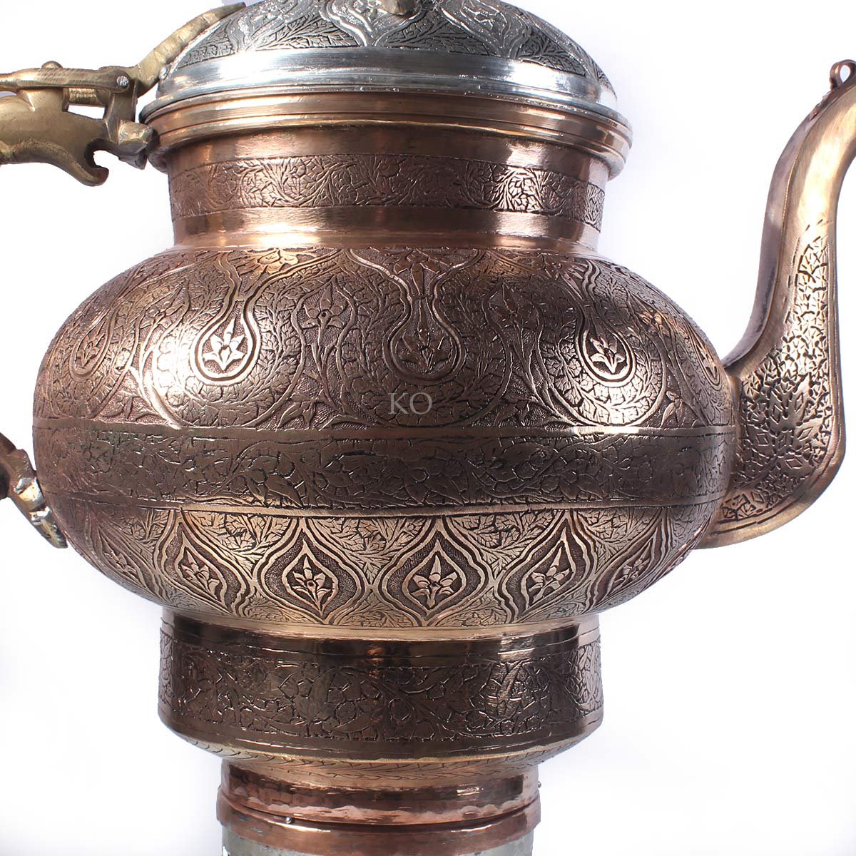 Kandkaer Multishade Copper Samavar | Big size | Hand Engraved