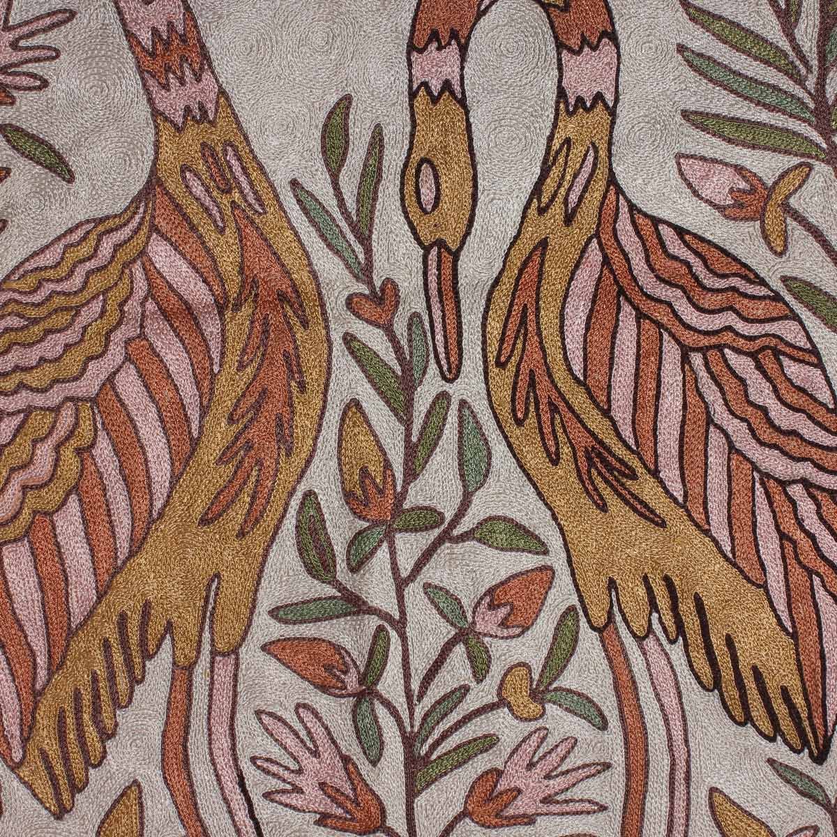 SWAN DESIGN SILK RUG 2 X 2.5 FT