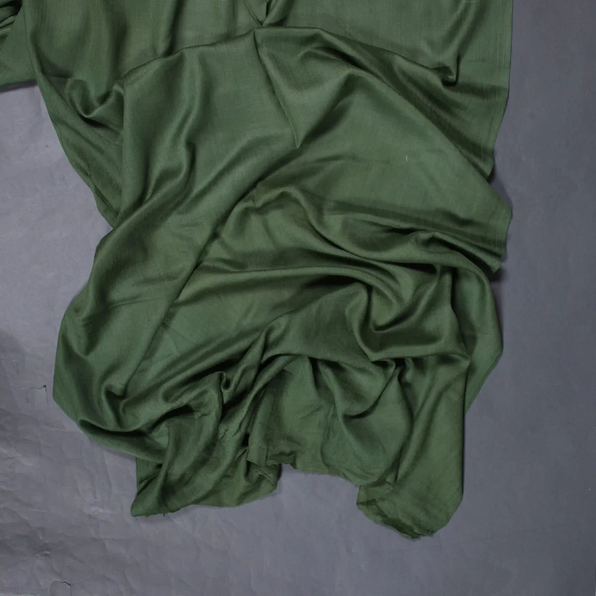 Hunter Green GI Certified Handwoven Pashmina Stole