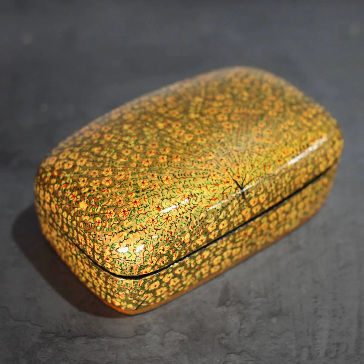 Paper Mache Trinket Box (7x4)