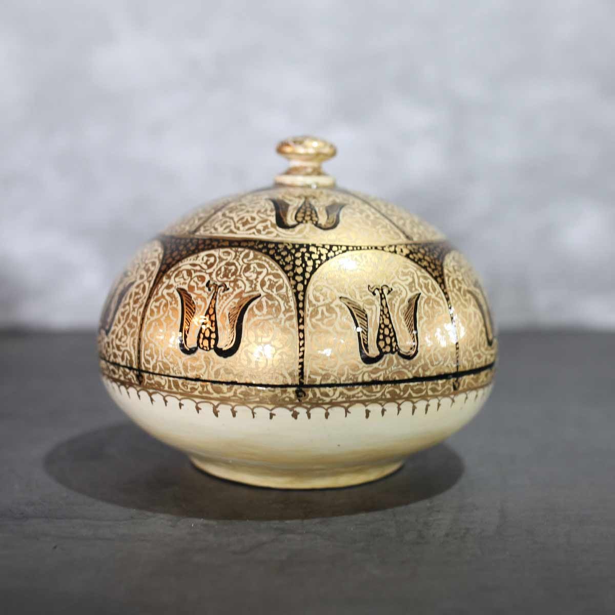 Paper Mache Powder Box 6 Inces