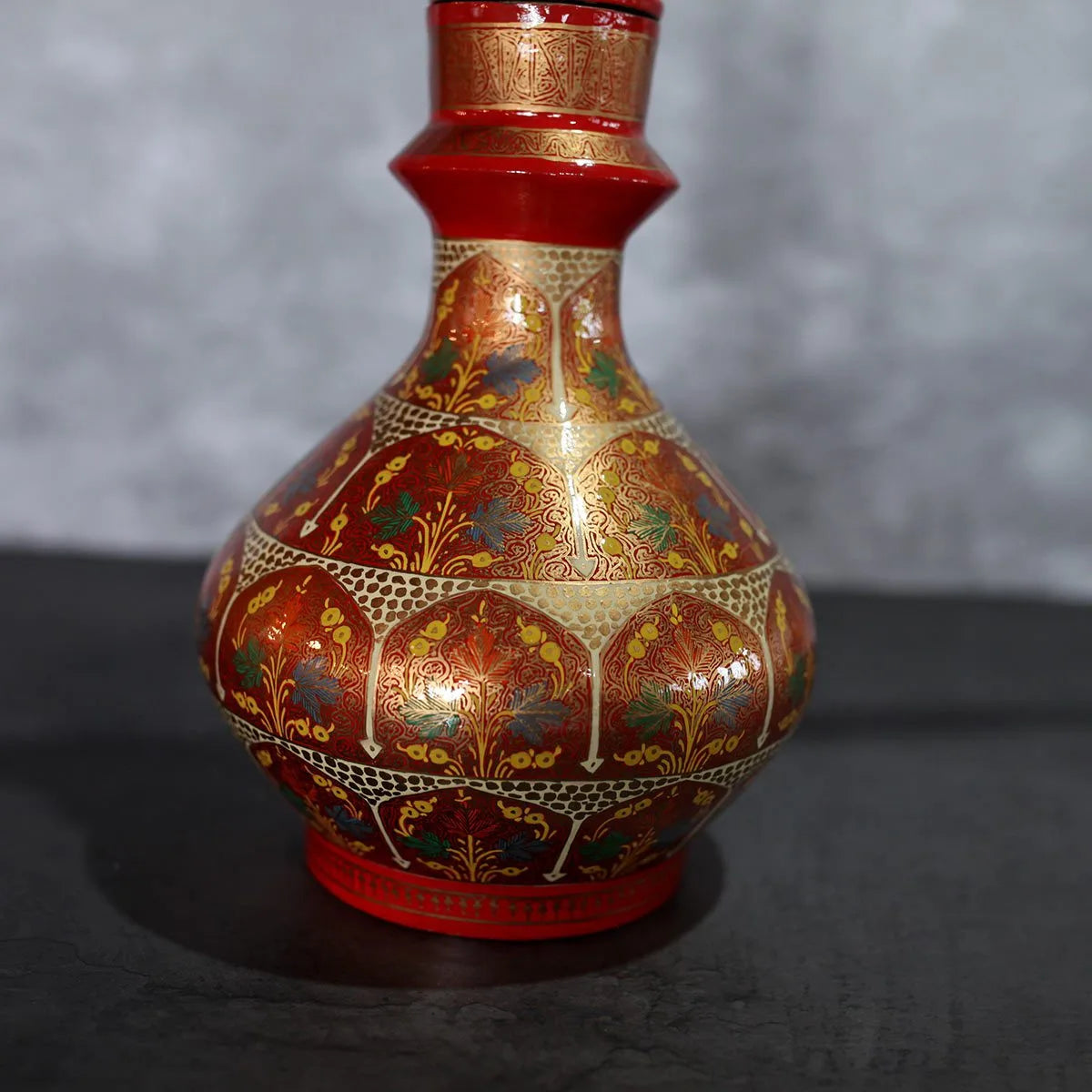 Paper Mache Hooka Red base<br> Window Design