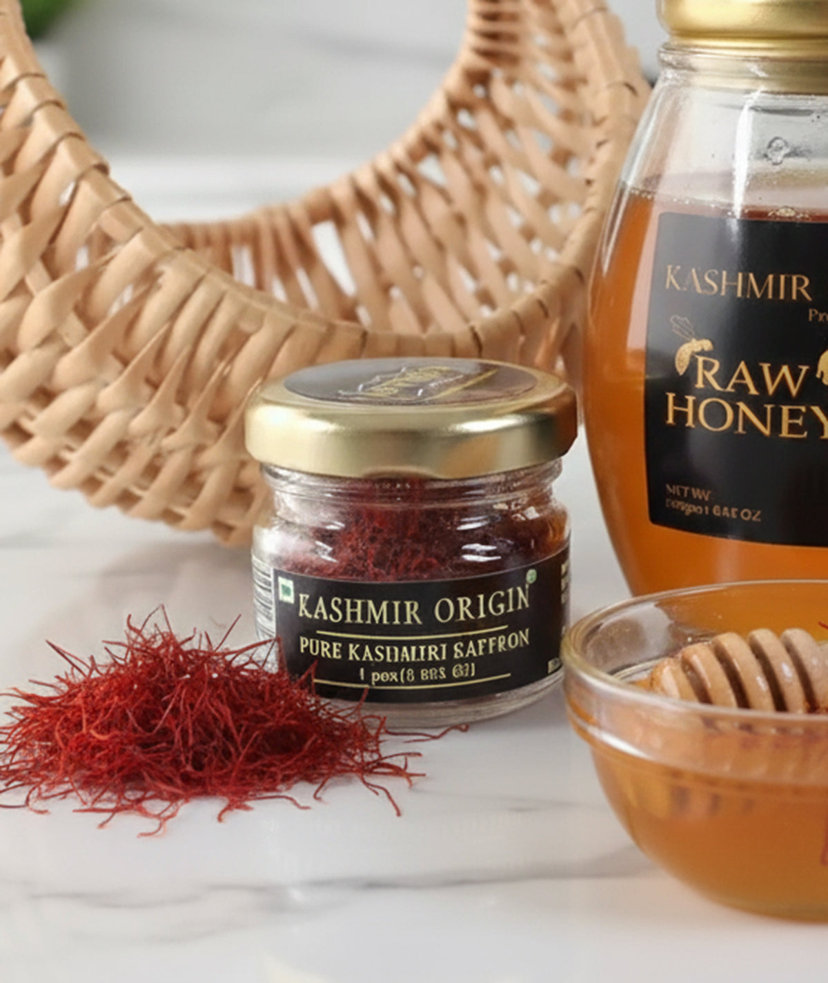 Honey-saffron-Nature-Finest-Collection-Basket