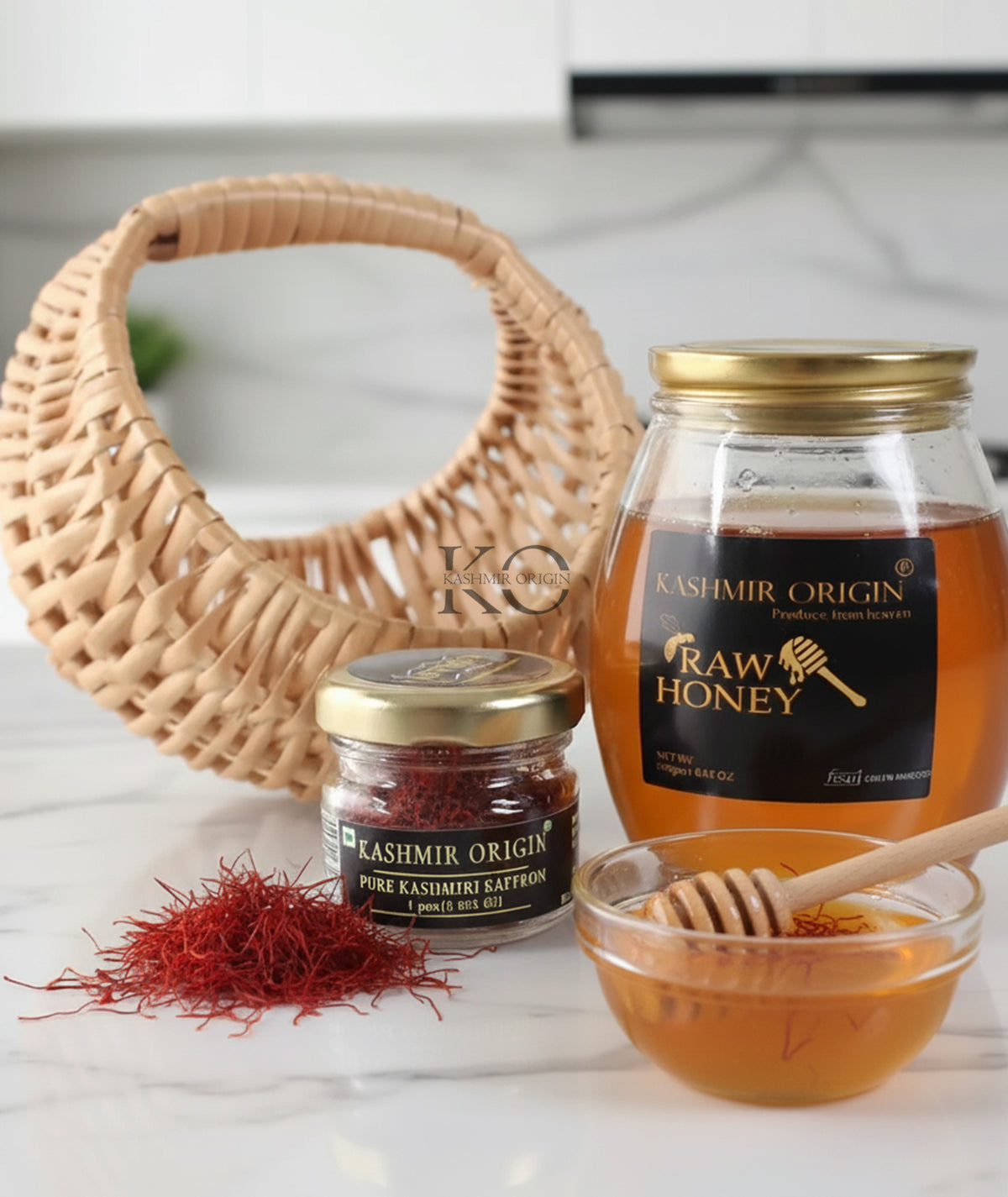 Honey-saffron-Nature-Finest-Collection-Basket