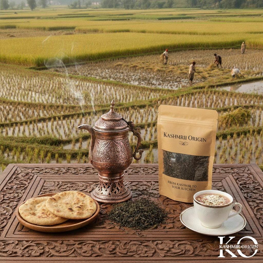 Kashmir Origin | Kashmiri Namkeen Tea | Noon Chai | Pink Tea | Sheer Chai | Samovar Tea | Kashmiri chai | 400grams