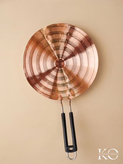 Kashmiri Copper Roti Tawa | Handmade Hand-Beaten Copper Tawa for Home