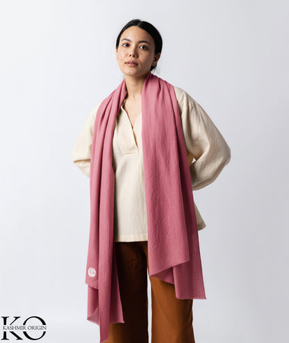 Fast Peach GI Certified Handwoven Pashmina Stole
