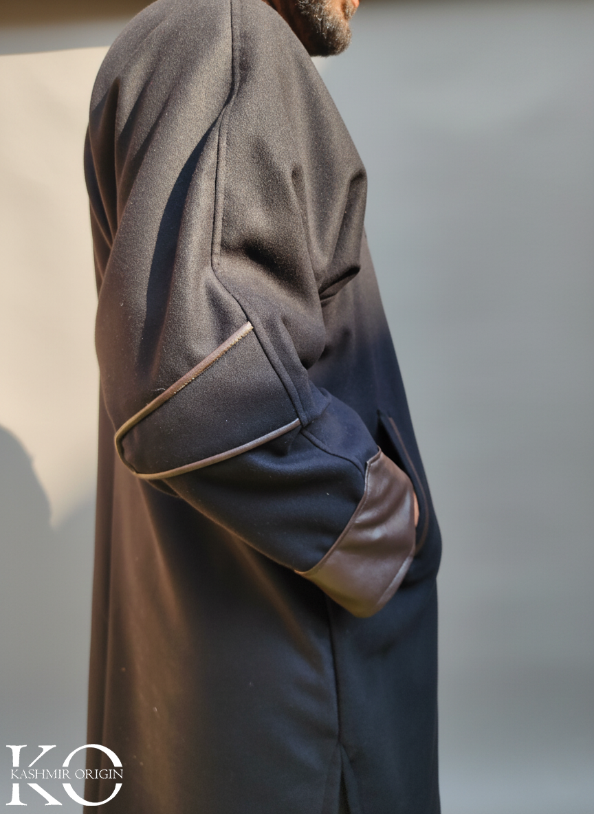 Black Kashmiri Pheran | Men's Phiran | Woolen Pherans