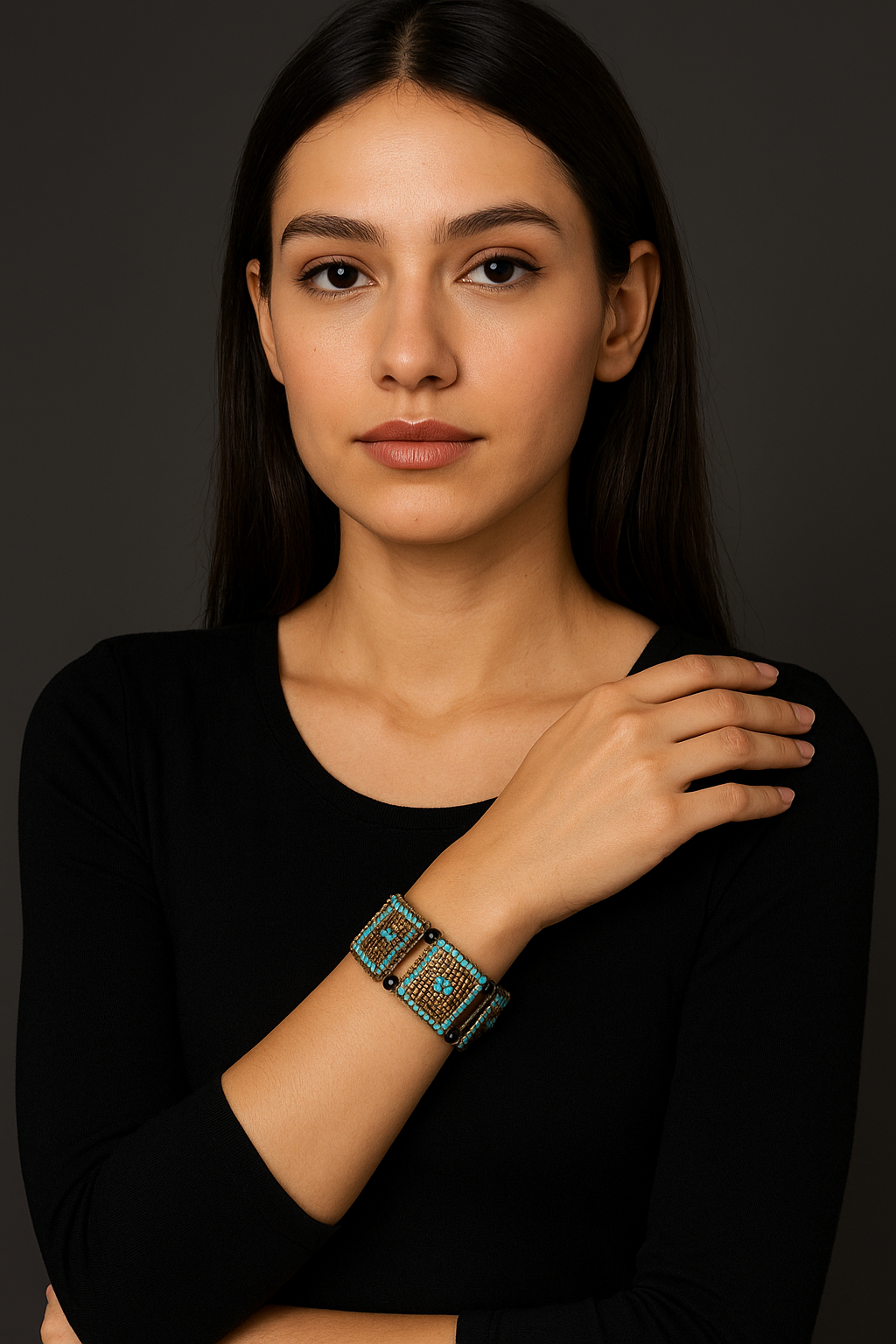 Rectangular Stoned Bracelet