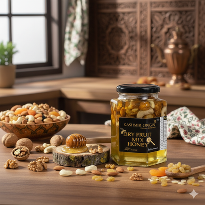 Kashmiri Dryfruit Mix Honey 500gms | Mixed with Kashmiri Dryfruits
