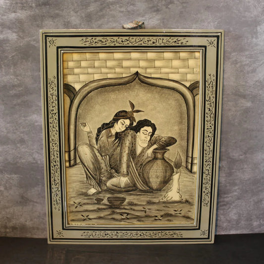 Paper Mache Painting Set Of 2