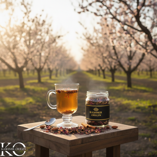 Kashmir Origin Kashmiri Kahwa (Qawah Tea) Sugar Free | Immunity Booster | Antioxidant rich