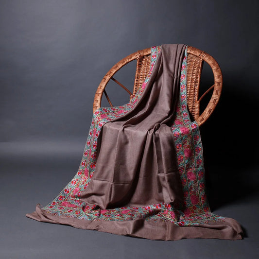 Khudrang Paldar Sozni Embroidered Pashmina Shawl