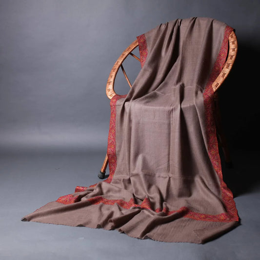 Khudrang sozni Embroidered Meemdoor Pashmina Shawl