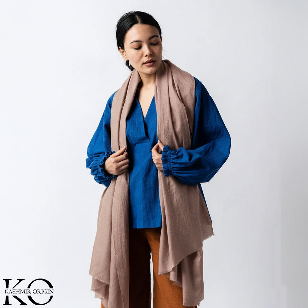 Khudrang GI Certified Handwoven Pashmina Stole