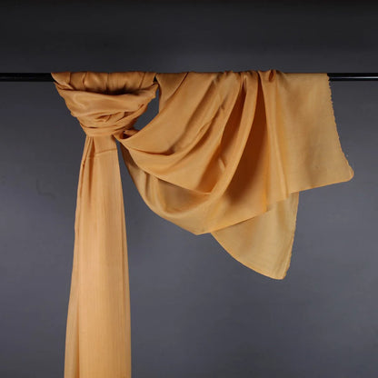 Daffodil yellow GI Certified Handwoven Pashmina Stole