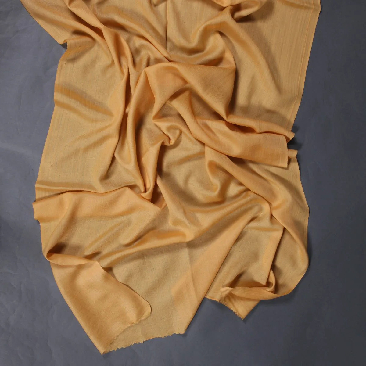 Daffodil yellow GI Certified Handwoven Pashmina Stole