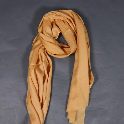 Daffodil yellow GI Certified Handwoven Pashmina Stole