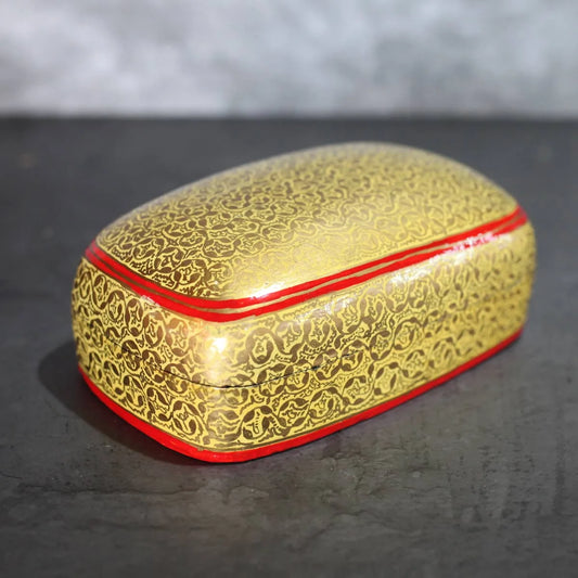 Paper Mache Trinket Box (7x4)