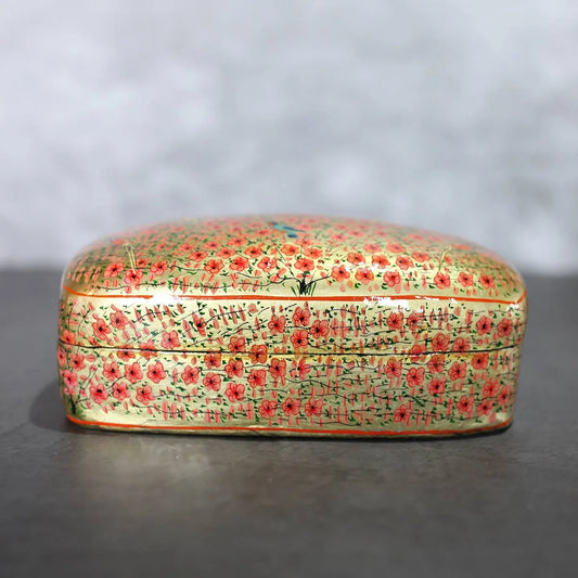 Paper Mache Trinket Box (7x4)