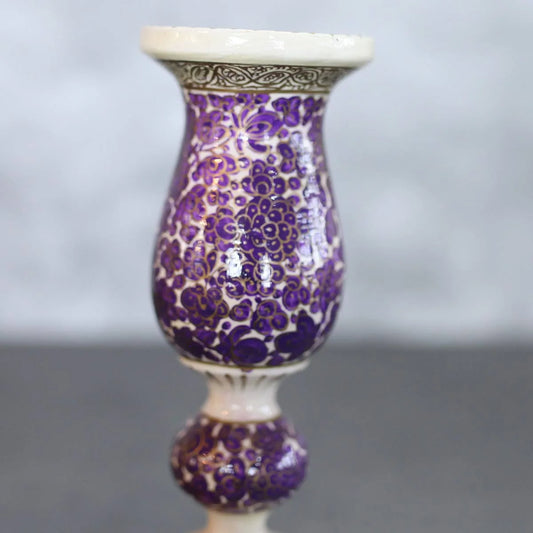 Paper Mache Candle Holder Set<br> of 2