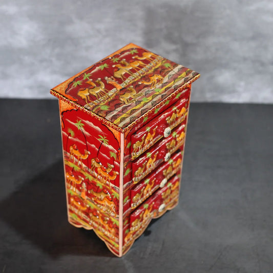 Embossed Paper Mache Drawer (10x5) Inches