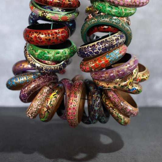 Paper Mache Bangles 1pc 0.75 inch