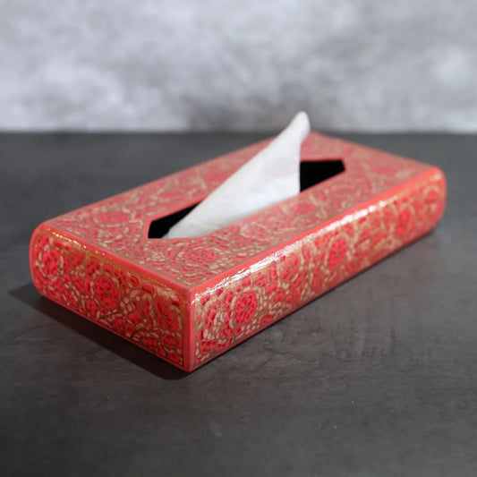 Paper Mache Tissue Box<br> Pink