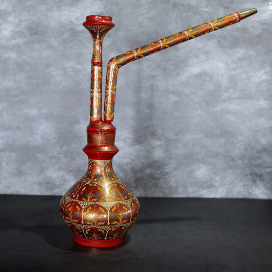 Paper Mache Hooka Red base<br> Window Design