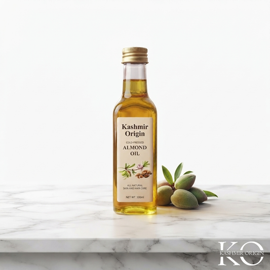 Kashmir Origin's Pure Kashmiri One Tree Almond Oil | Ultimate Heritage Elixir for Skin, Hair, and Infant Care