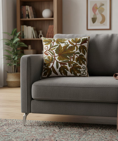 Dusuit Chinar Design Aari Embroidered Cushion Cover 6pc Set