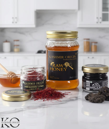 Walnuts|Honey|Shilajit|Saffron : The Health Basket