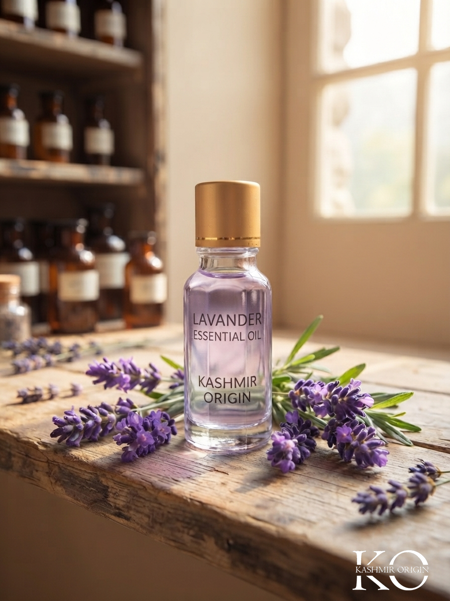 Kashmir Origin's Lavender Essential Oil | Nature's Ultimate Calming Elixir.