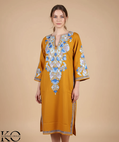 Musturd Aari Embroidery Phiran