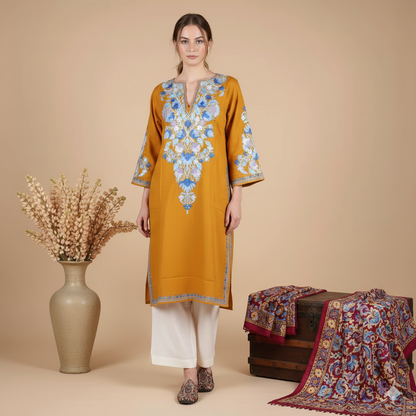 Musturd Aari Embroidery Phiran