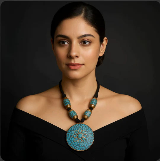 Circular Turquoise Pendent