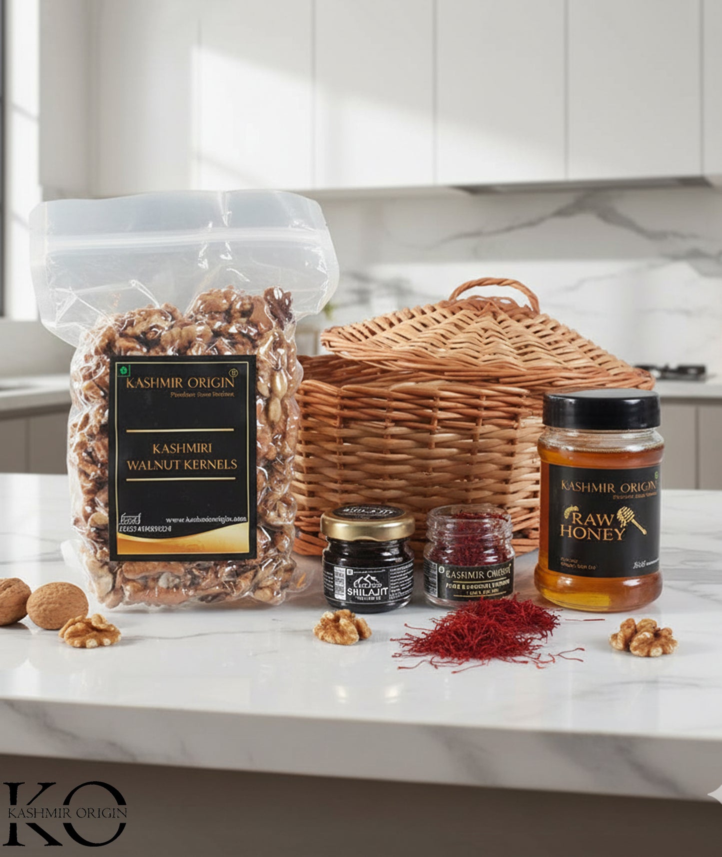 Walnuts|Honey|Shilajit|Saffron : The Health Basket